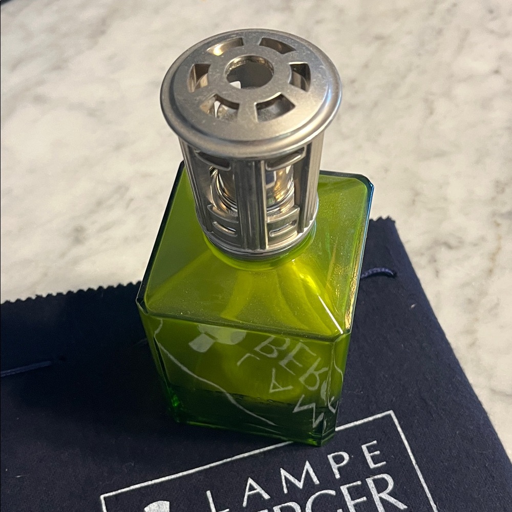 Lampe Berger Silver and Green Fragrance Lamp